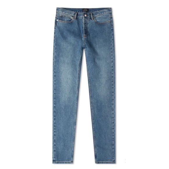 A.P.C. Denim - NWT A.P.C. Petit Standard Raw Hem Slim Fit Stretch Denim Jeans Indigo Unisex 29